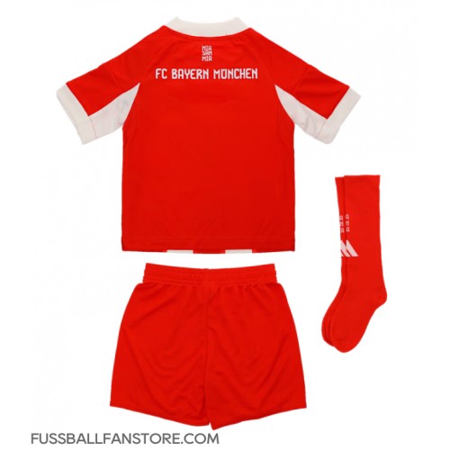 Bayern Munich Replik Heimtrikot Kinder 2025-26 Kurzarm (+ Kurze Hosen)
